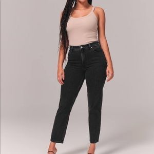 Abercrombie curve love ankle straight ultra high rise